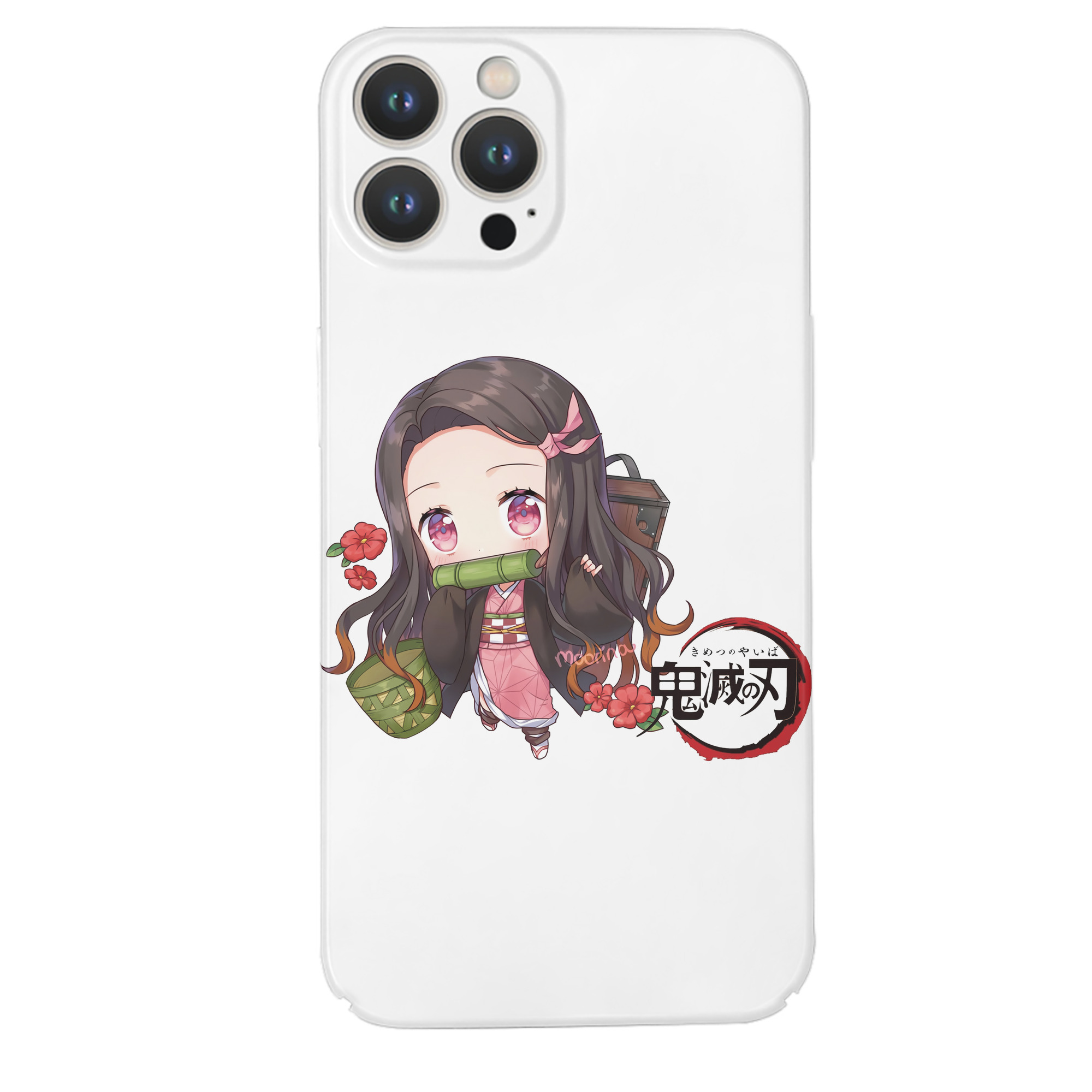 （画像用） 鬼滅の刃（きめつのやいば）竈門 禰󠄀豆子／かまど ねずこ Kamado Nezuko 【iPhone 14シリーズ対応】ハードケース
